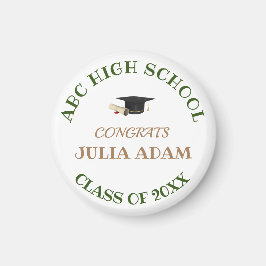 Personalisiert School Uni-Abschluß Celebration Magnet