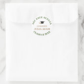 Personalisiert School Uni-Abschluß Celebration Runder Aufkleber (Tasche)