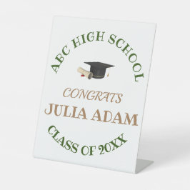 Personalisiert School Uni-Abschluß Celebration Sockelschild