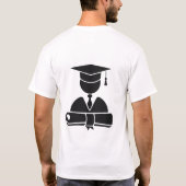 Personalisiert School Uni-Abschluß Celebration T-Shirt (Rückseite)