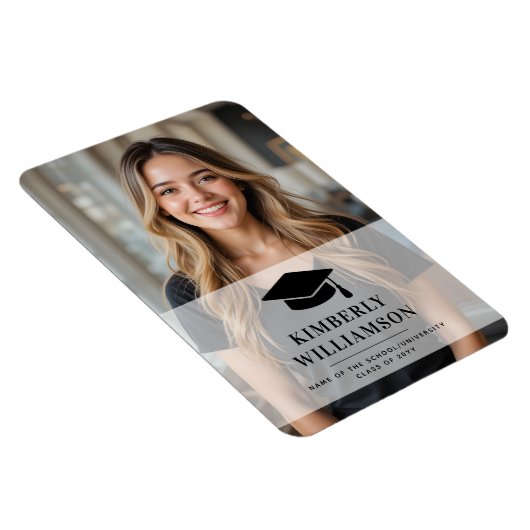 Personalisiert School Uni-Abschluß Foto Magnet (Rechte Seite)