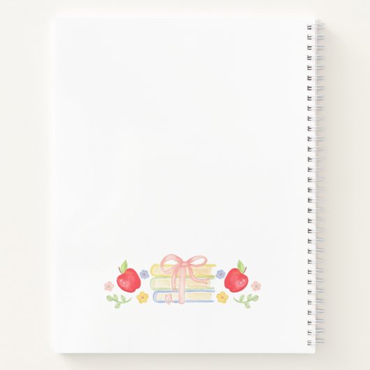 Personalisiert School Wappen | Klassenlehrer Notizblock (Rückseite)