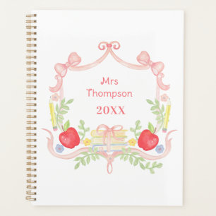 Personalisiert School Wappen   Klassenlehrer Planer