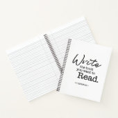 Personalisiert Schreiben Sie das Buch, das Sie zum Notizblock (Innenseite)