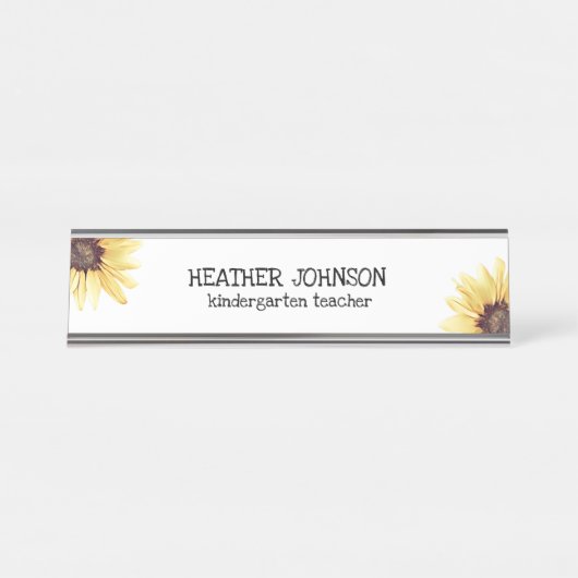 Personalisiert Schreibtischnamensplakette (Vorderseite )