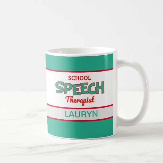 Personalisiert! Schulsprechtherapeut Kaffeetasse (Rechts)