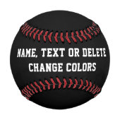 Personalisiert, schwarz Baseball oder FARBEN (Vorderseite)