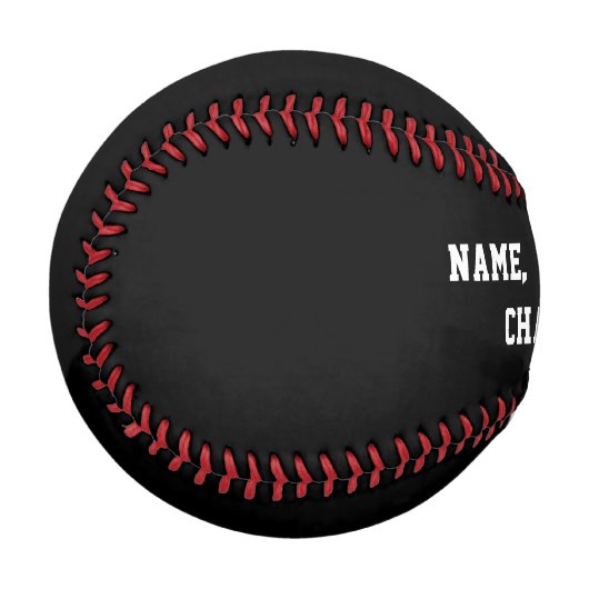 Personalisiert, schwarz Baseball oder FARBEN (Vorderseite Links)