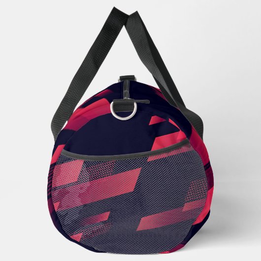 Personalisiert Schwarz/Rot Duffle Bag (Rechts)