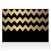 Personalisiert Schwarz und Gold Zickzack - Leere (Innenansicht Horizontal (Oben))