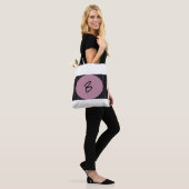 Personalisiert, schwarz und rosa gestreift tasche (Am Model)