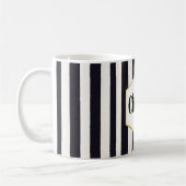 Personalisiert, schwarz und weiß gestrichen kaffeetasse (Links)
