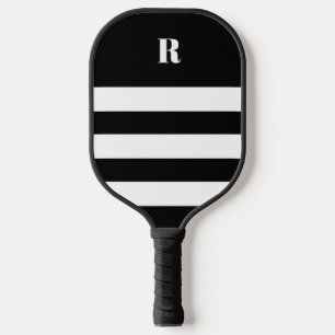 Personalisiert, schwarz und weiß gestrichen pickleball schläger