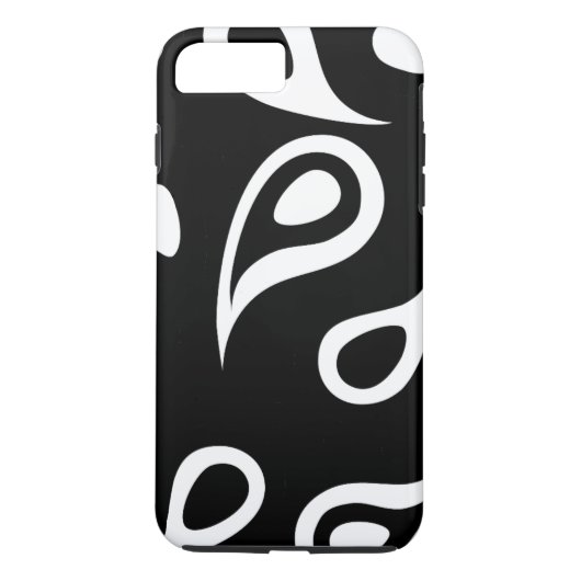 Personalisiert Schwarz/Weiß Case-Mate iPhone Hülle (Rückseite)