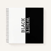 Personalisiert Schwarz-Weiß-Elegant Inspiration Notizblock (Vorderseite)