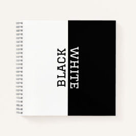Personalisiert Schwarz-Weiß-Elegant Inspiration Notizblock