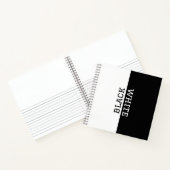 Personalisiert Schwarz-Weiß-Elegant Inspiration Notizblock (Innenseite)