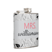 Personalisiert Schwarz-Weiß Florals MRS. Flachmann (Rechts)