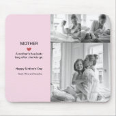 Personalisiert Schwarz-Weiß-Fotocollage Mousepad (Vorne)