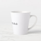Personalisiert Schwarz/Weiß Milchtasse (Rechts)