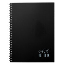 Personalisiert Schwarz-Weiß-Monogramm