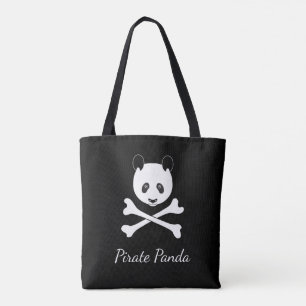 Personalisiert Schwarz-Weiß-Piraten-Panda Tasche