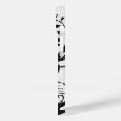 Personalisiert Schwarz-weiße Blume Case-Mate iPhone Hülle (Rückseite / Links)