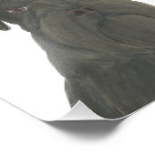 Personalisiert Schwarzer Schnauzer Kunst Fotodruck (Ecke)