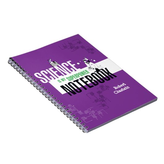 Personalisiert Science Biology Labrador Notebook Notizblock (Rechte Seite)