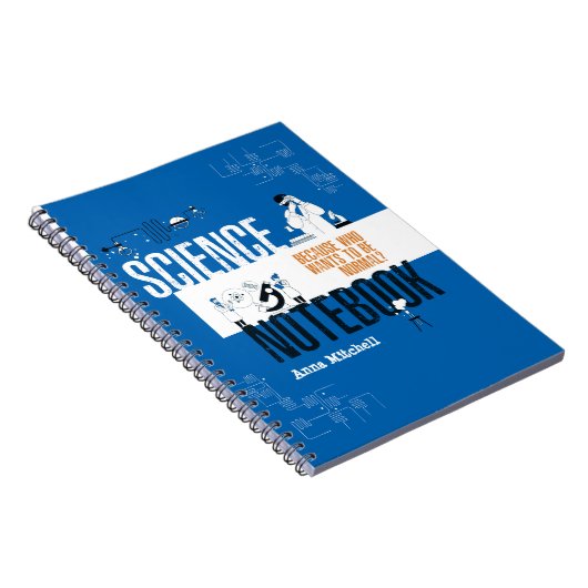 Personalisiert Science Chemie Labrador Notebook Notizblock (Rechte Seite)