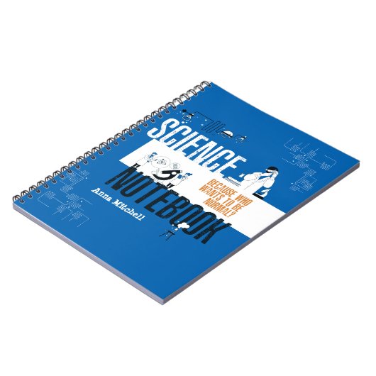 Personalisiert Science Chemie Labrador Notebook Notizblock (Linke Seite)