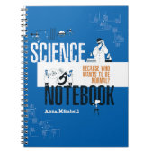 Personalisiert Science Chemie Labrador Notebook Notizblock (Vorderseite)
