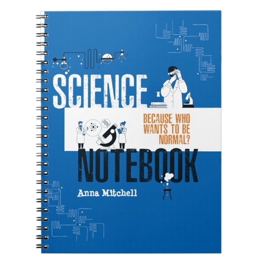 Personalisiert Science Chemie Labrador Notebook Notizblock (Vorderseite)