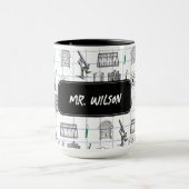 Personalisiert Science Chemistry Scientifics Patte Tasse (Zentrum)