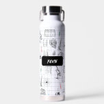 Personalisiert Science Chemistry Scientifics Patte Trinkflasche<br><div class="desc">Ein wissenschaftlich thematisiertes chemisches Muster,  das für alle geeignet ist,  die Lieben in Naturwissenschaften,  Chemie,  Biologie usw. haben. Ein ideales Geschenk für Wissenschaftler,  egal in welchem Alter.</div>