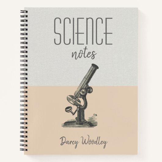 Personalisiert Science Class Notes Notebook Notizblock (Vorderseite)