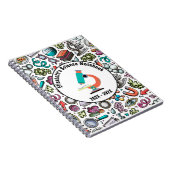 Personalisiert Science Notebook Cover - Lila Notizblock (Rechte Seite)
