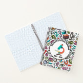 Personalisiert Science Notebook Cover - Lila Notizblock (Innenseite)
