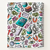 Personalisiert Science Notebook Cover - Lila Notizblock (Rückseite)