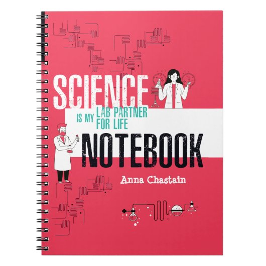 Personalisiert Science Physical Labrador Notebook Notizblock (Vorderseite)