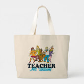 Personalisiert | Scooby-Doo Happy Face Teacher Jumbo Stoffbeutel (Rückseite)