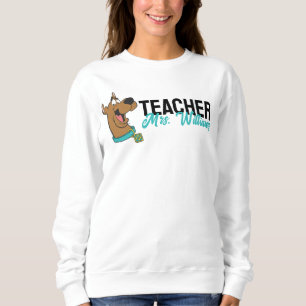 Personalisiert   Scooby-Doo Happy Face Teacher Sweatshirt