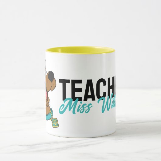 Personalisiert | Scooby-Doo Happy Face Teacher Tasse (Zentrum)