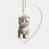 Personalisiert Scottish Fold Kitten Keramik Ornament (Links)