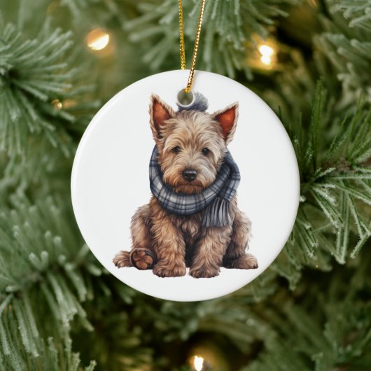 Personalisiert Scottish Terrier Dog Keramik Ornament (Baum)