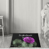 Personalisiert Scottish Thistle Family Fußmatte