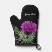 Personalisiert Scottish Thistle Ofenhandschuh (Vorderseite)