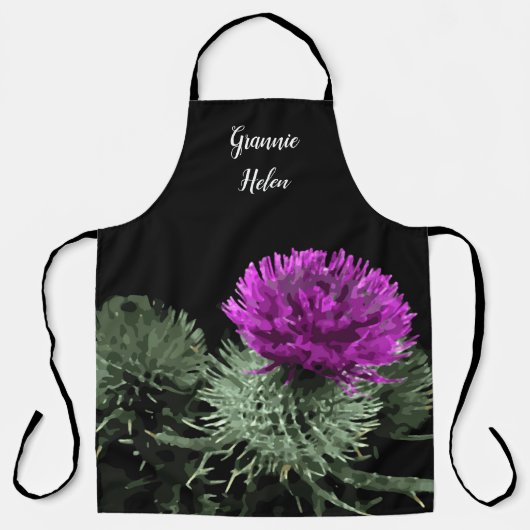 Personalisiert Scottish Thistle Schürze (Vorderseite)