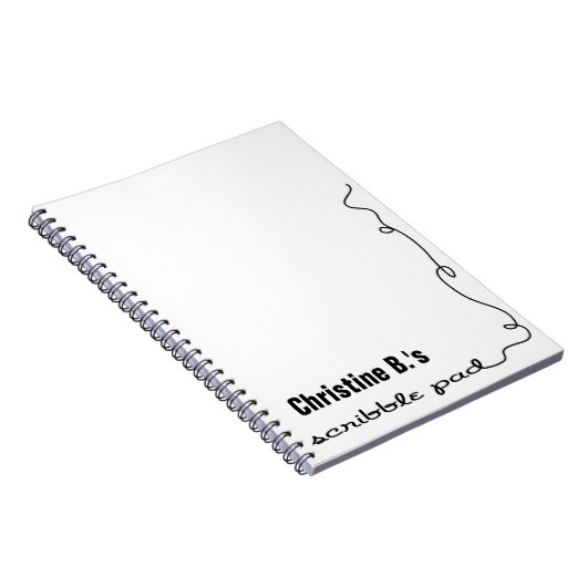 Personalisiert Scribble Pad Notizblock (Rechte Seite)