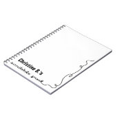 Personalisiert Scribble Pad Notizblock (Linke Seite)
